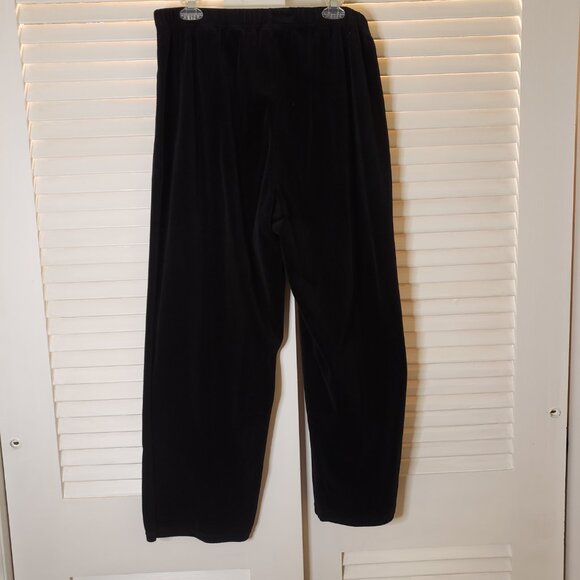 Excellent Condition Black Velour Pants (1X) - Picture 4 of 9